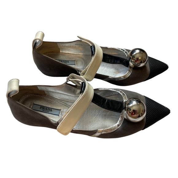 Prada pointed athletic ballet flats - Picture 4 of 5